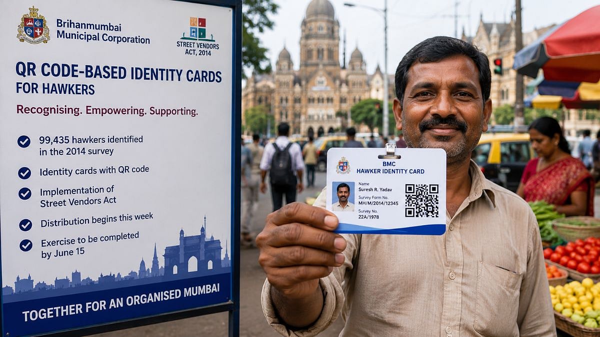 Mumbai: BMC To Roll Out QR Code-Based ID Cards For 99,435 Hawkers After Years Of Delay