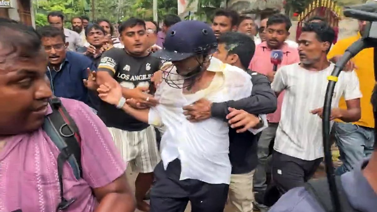 TMC MP Abhishek Banerjee faced a violent attack during his visit to Sonarpur