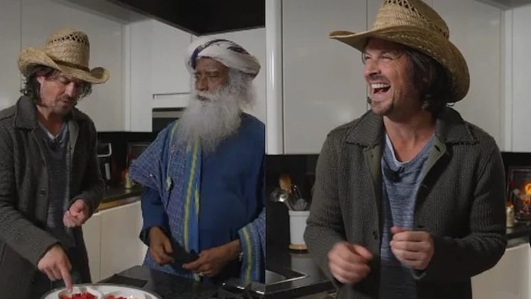Vampire Diaries Fame Ian Somherhalder & Sadhguru Engage In A Playful Taste Test & The Internet Is Losing It; Check Out Viral Video