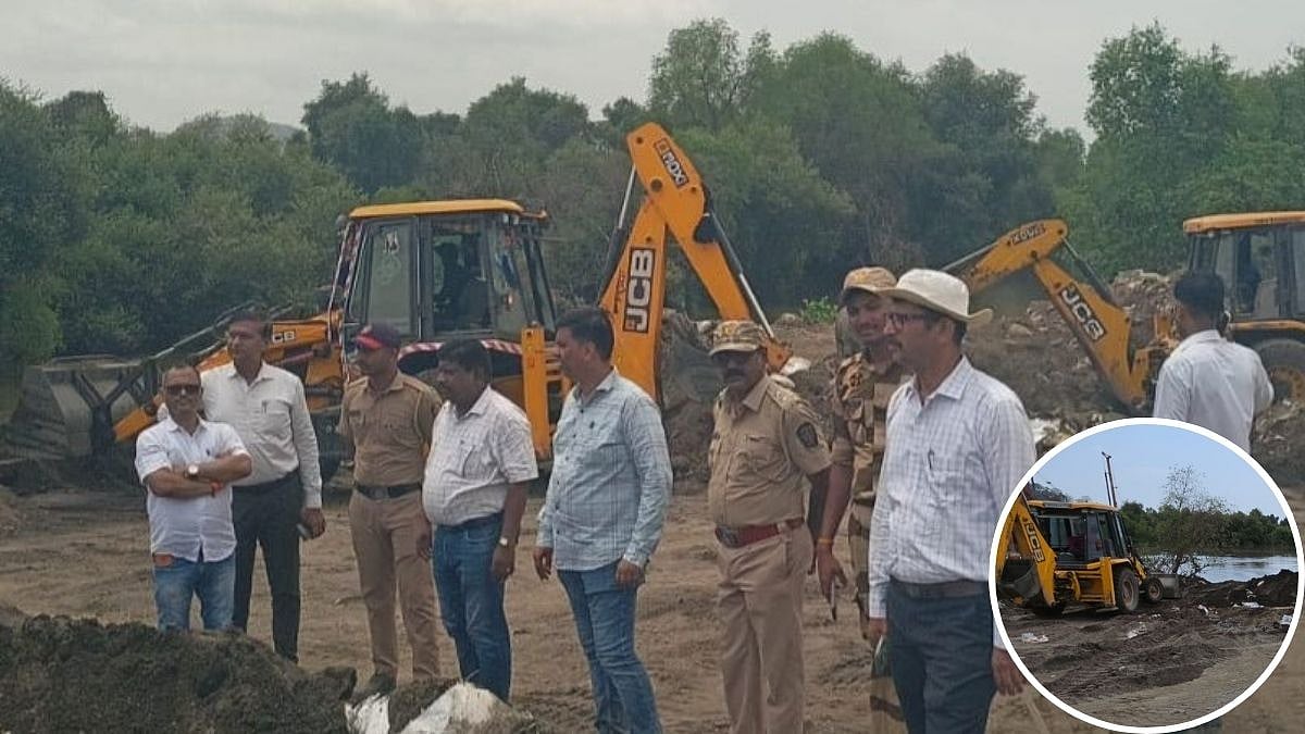 Bhiwandi Anti-Sand Mining Drive: Revenue Department Destroys 23 Illegal Sand Stockpiles In Forest Belt