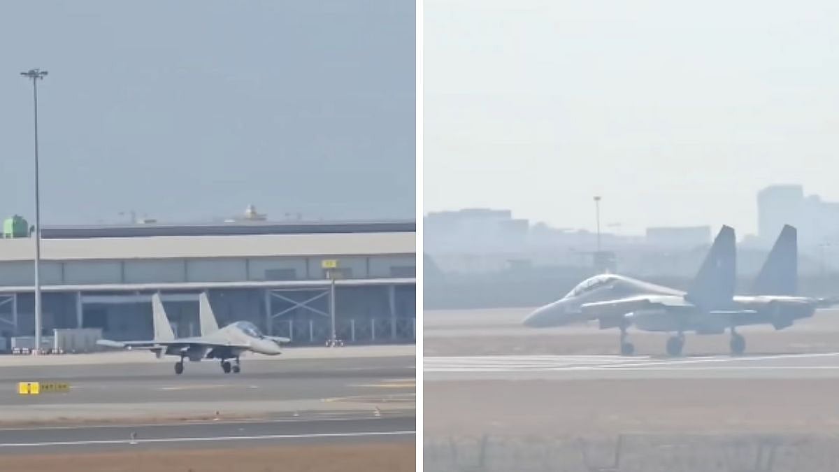 Watch: IAF's Sukhoi Su-30MKI Lands At Navi Mumbai International Airport For First Time, Netizens Call It A Historic Moment