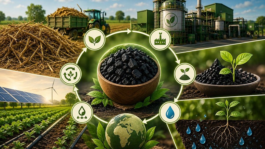 Jalgaon: Jain Irrigation Commissions One Of The World’s Largest Biochar Reactors To Transform Farm Waste Into Climate Solutions