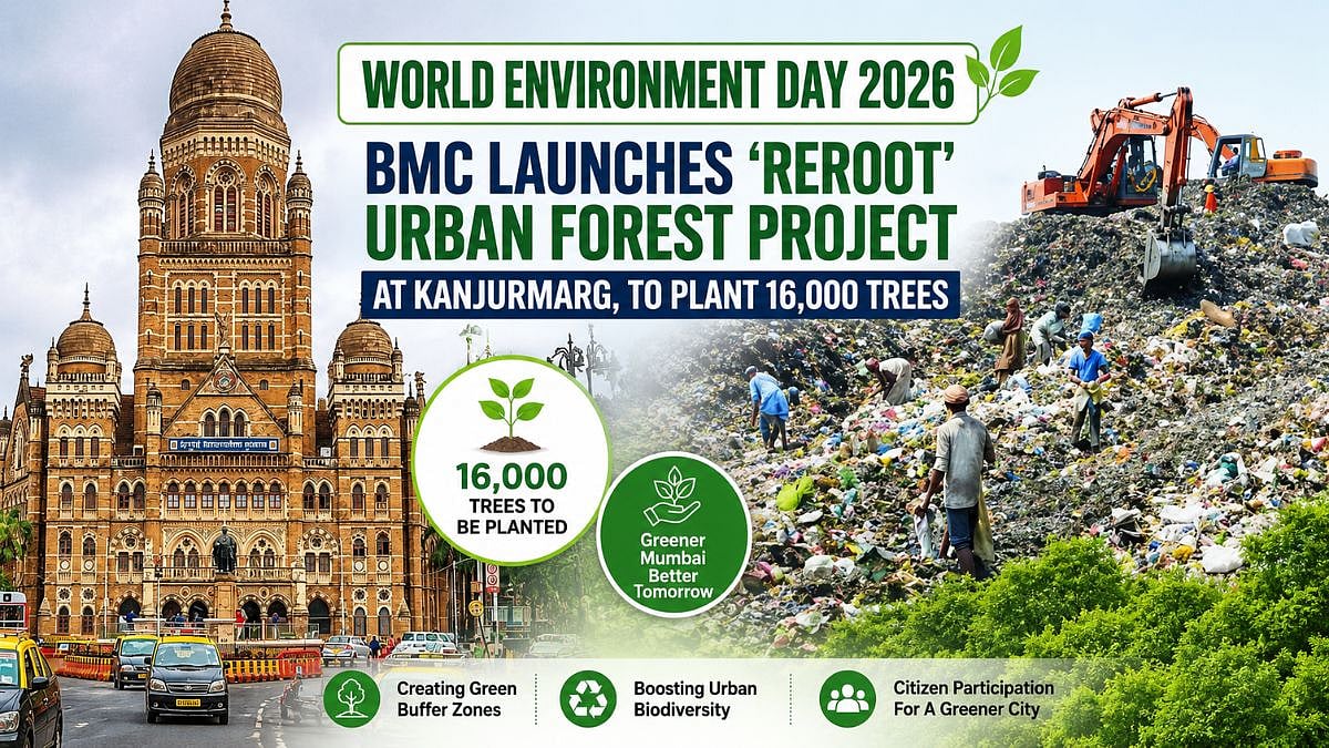 World Environment Day 2026: BMC Launches 'ReRoot' Urban Forest Project At Kanjurmarg Landfill, To Plant 16,000 Trees