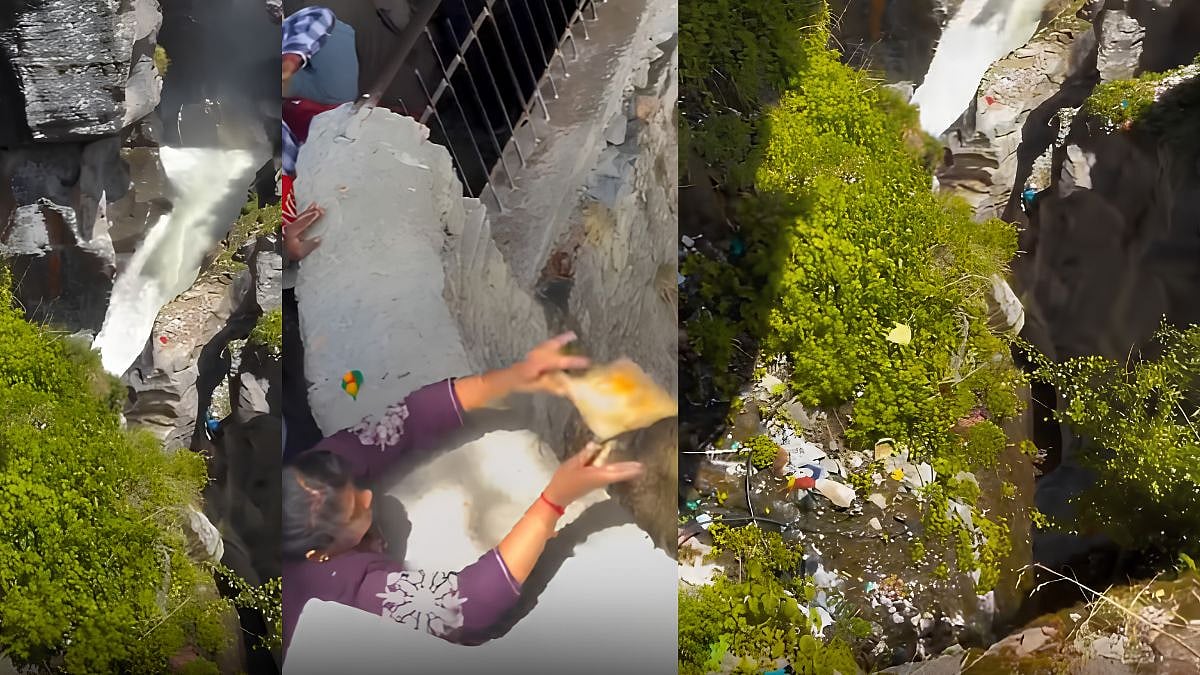 'Is This Hindu Culture?': Saraswati River Only Visible In Uttarakhand's Mana Village Gets Polluted By Tourists; Netizens Outraged