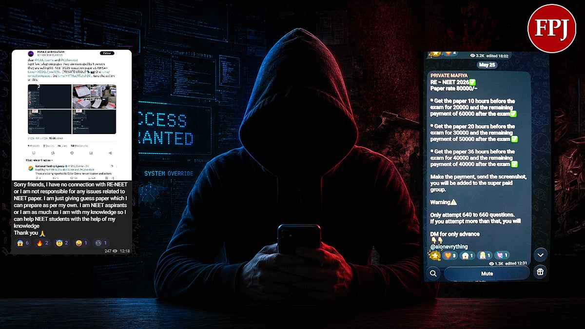 FPJ Accesses Re-NEET Paper Sale Advertisement On Telegram For ₹80,000; NTA Refers Matter To Cyber Crime Authorities