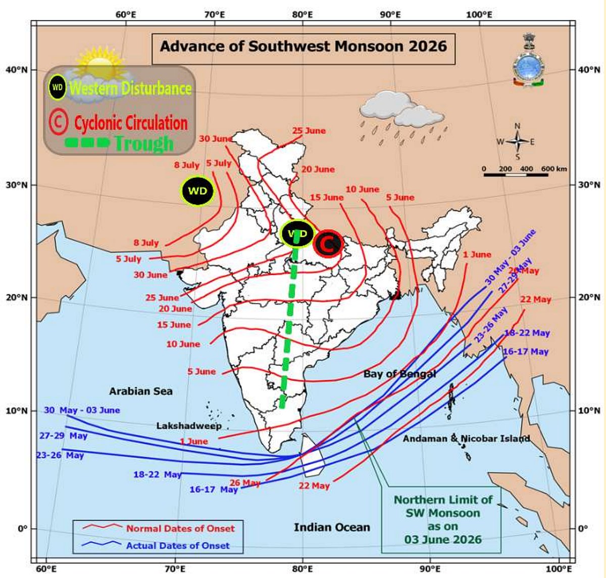Weather in Madhya Pradesh at present 