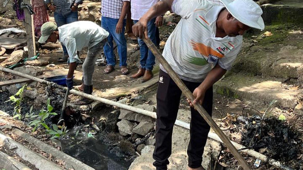 Panvel Municipal Corporation Undertakes Drain-Cleaning Drive In Rohinjan Village Ahead Of Monsoon