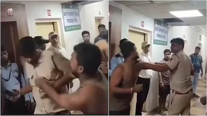 Drunk Youth Allegedly Slaps Police Officer During Medical Check-Up At Odisha Hospital; Video Goes Viral