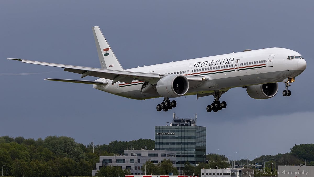 IAF's Boeing 777-300ER Makes Historic Landing At Bhopal's Raja Bhoj Airport For First Time