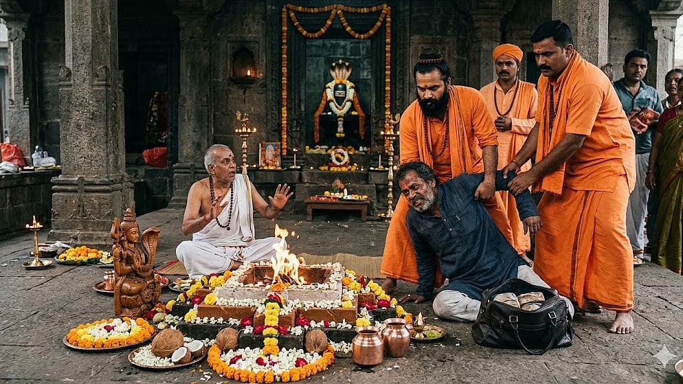 Dressed As Pilgrims, Police Nab Interstate Drug Peddler Performing Kal Sarp Dosh Puja 