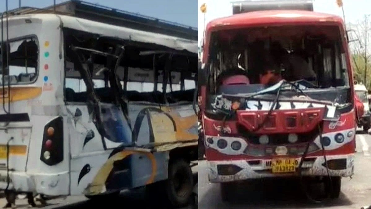 3 Dead, 15 Hurt As 2 Buses Collide Head-On In Raisen