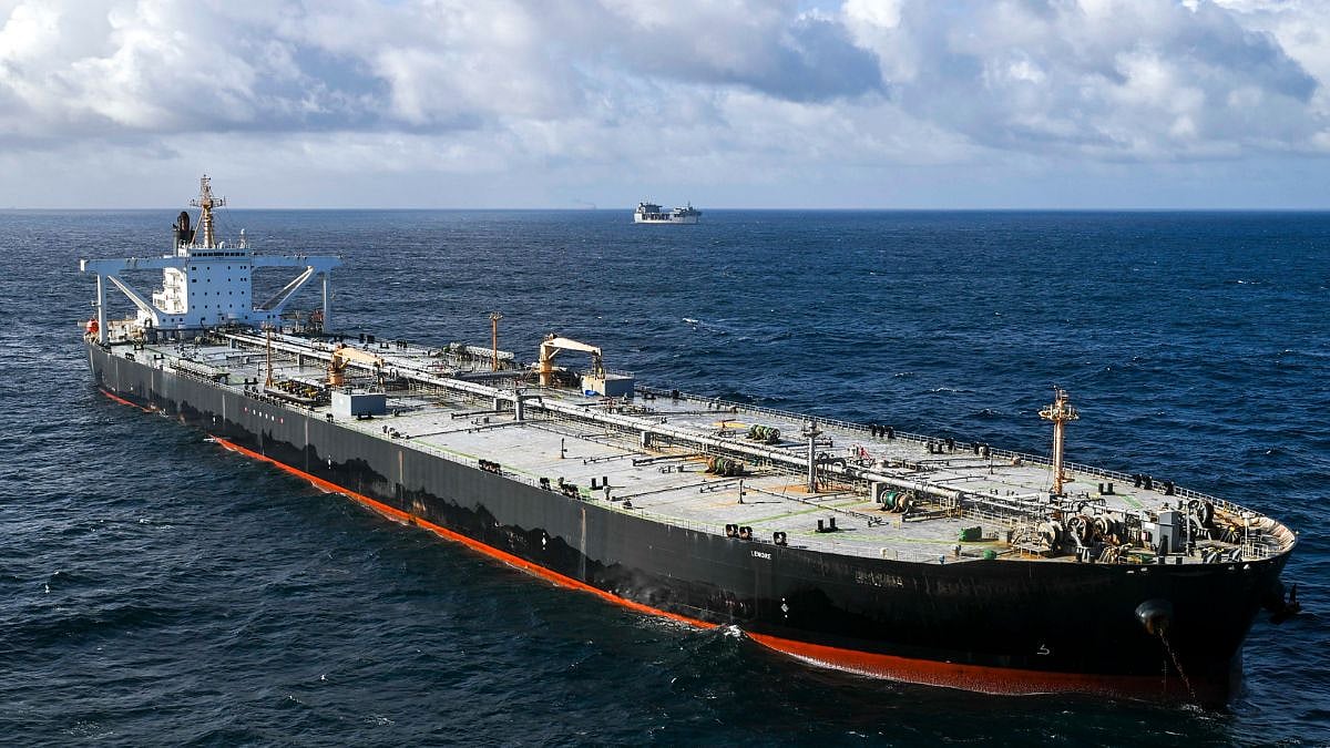 US Forces Board Sanctioned Stateless Vessel MT Davina In Indian Ocean | Video
