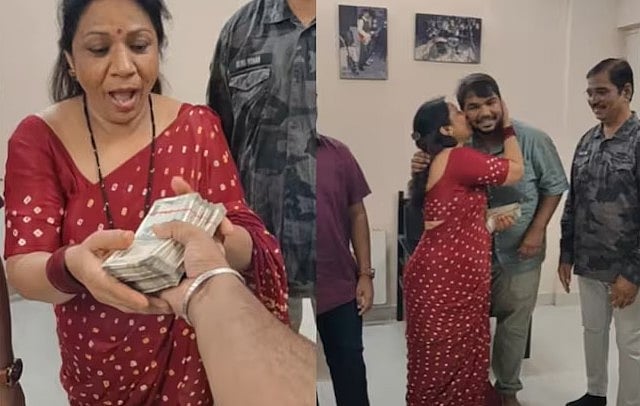 'Such Emotional Moment': IIM Graduate Hands First Post-MBA Salary To Parents In Cash; Heartwarming Video Goes Viral