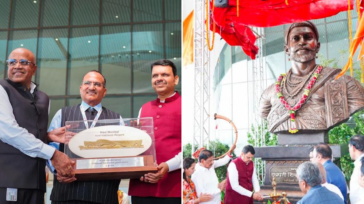Chhatrapati Shivaji Maharaj Statue Unveiled At Navi Mumbai International Airport Terminal 1
