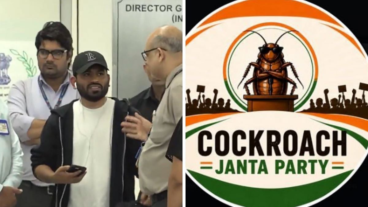 FIRST VISUALS OUT! Cockroach Janata Party Founder Abhijeet Dipke Spotted At Delhi Airport Ahead Of Jantar Mantar Protest