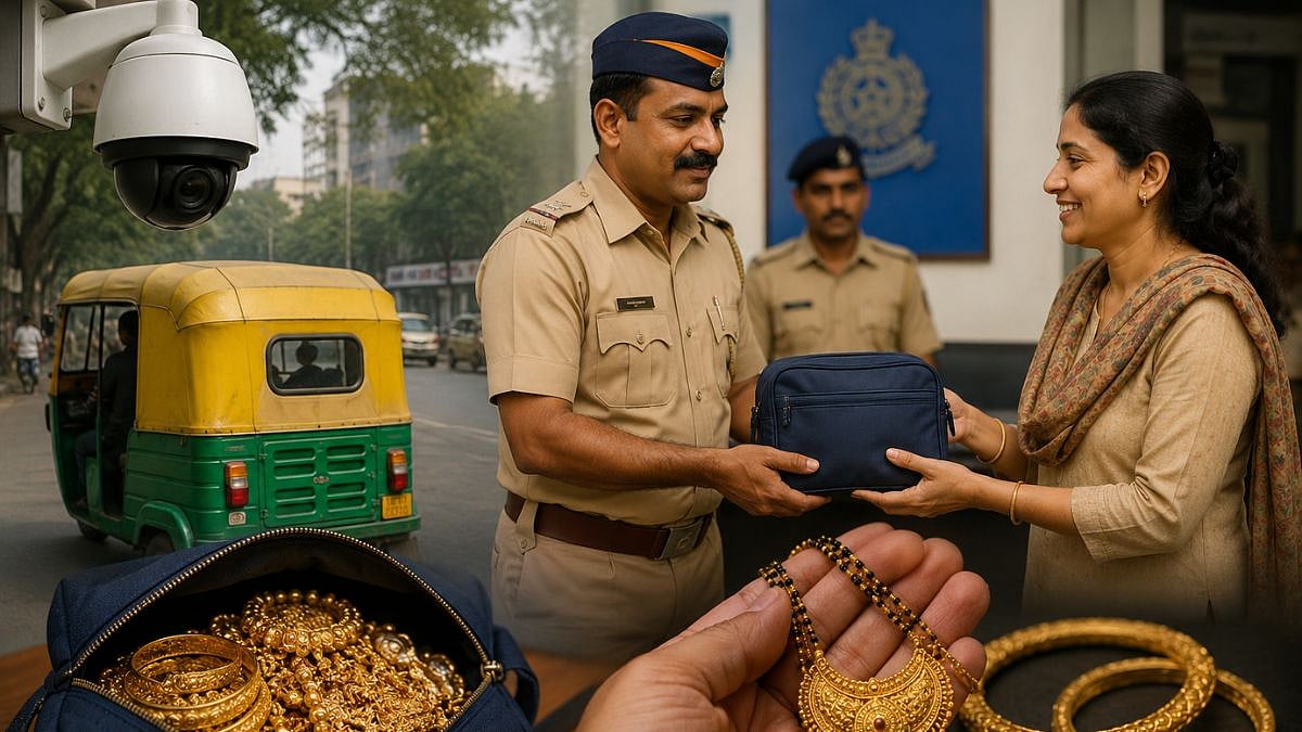 Mumbai's Vikhroli Police Recover ₹12 Lakh Gold Jewellery Lost By Teacher In Auto-Rickshaw Using CCTV Trail
