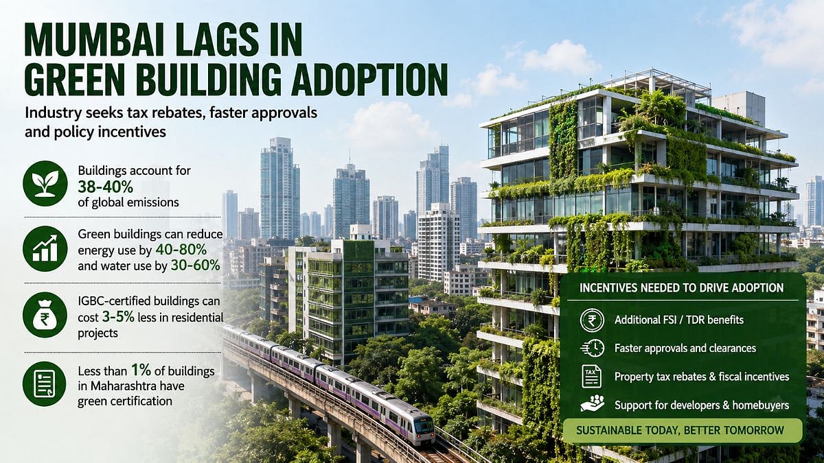 Mumbai Lags In Green Building Adoption As Developers Seek Tax Rebates, Faster Approvals And Policy Incentives