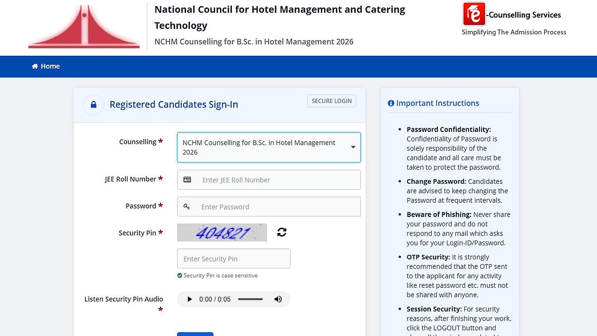 NCHMCT Round 1 Seat Allotment 2026 Announced For B.Sc HHA Admissions; Check More Details Here 