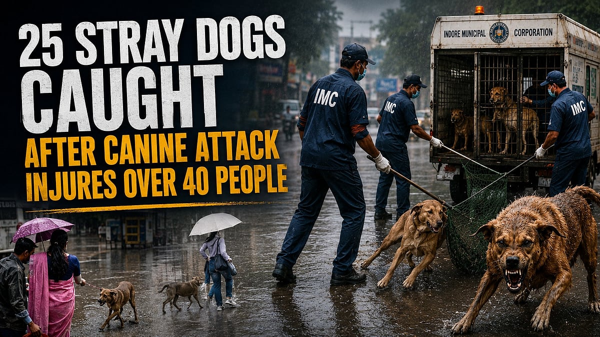25 Stray Dogs Caught After Canine Attack Injures Over 40 People In Indore 