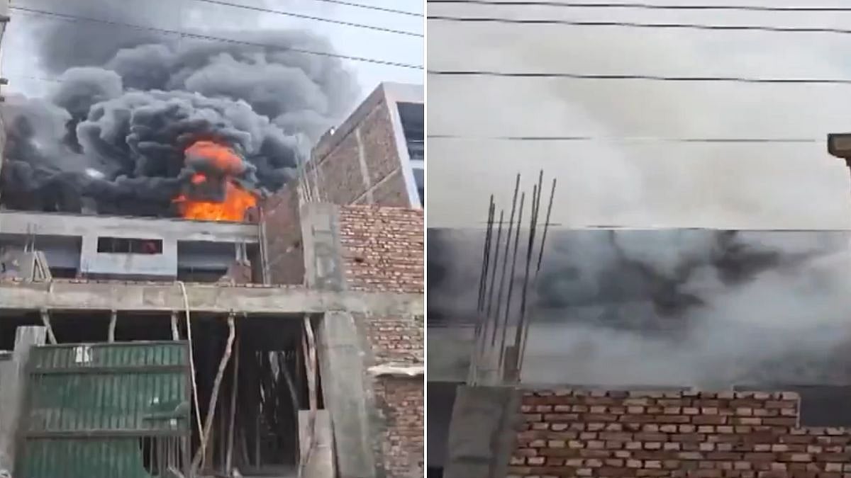 Massive Fire Breaks Out At Narela Plastic Factory In Delhi; Emergency Response Underway | Video