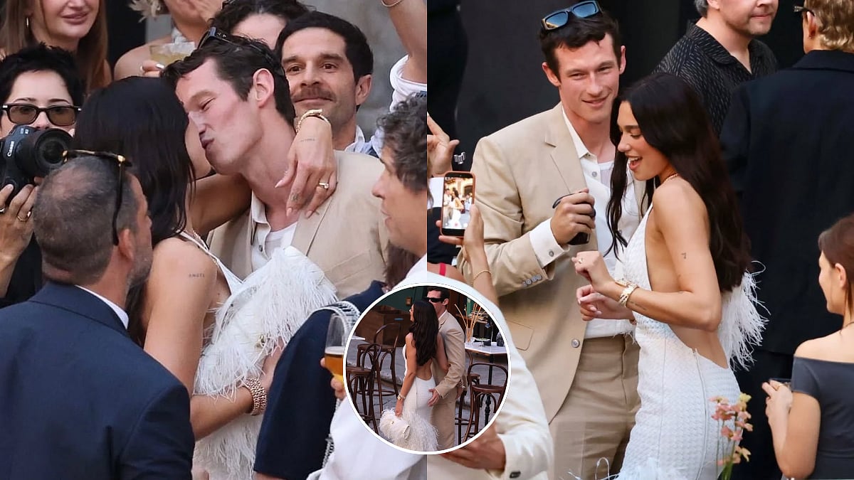 Callum Turner Can't Stop Gushing Over Dua Lipa's Backless Italian Pre-Wedding Look; Couple's Romantic Kiss Goes Viral | WATCH