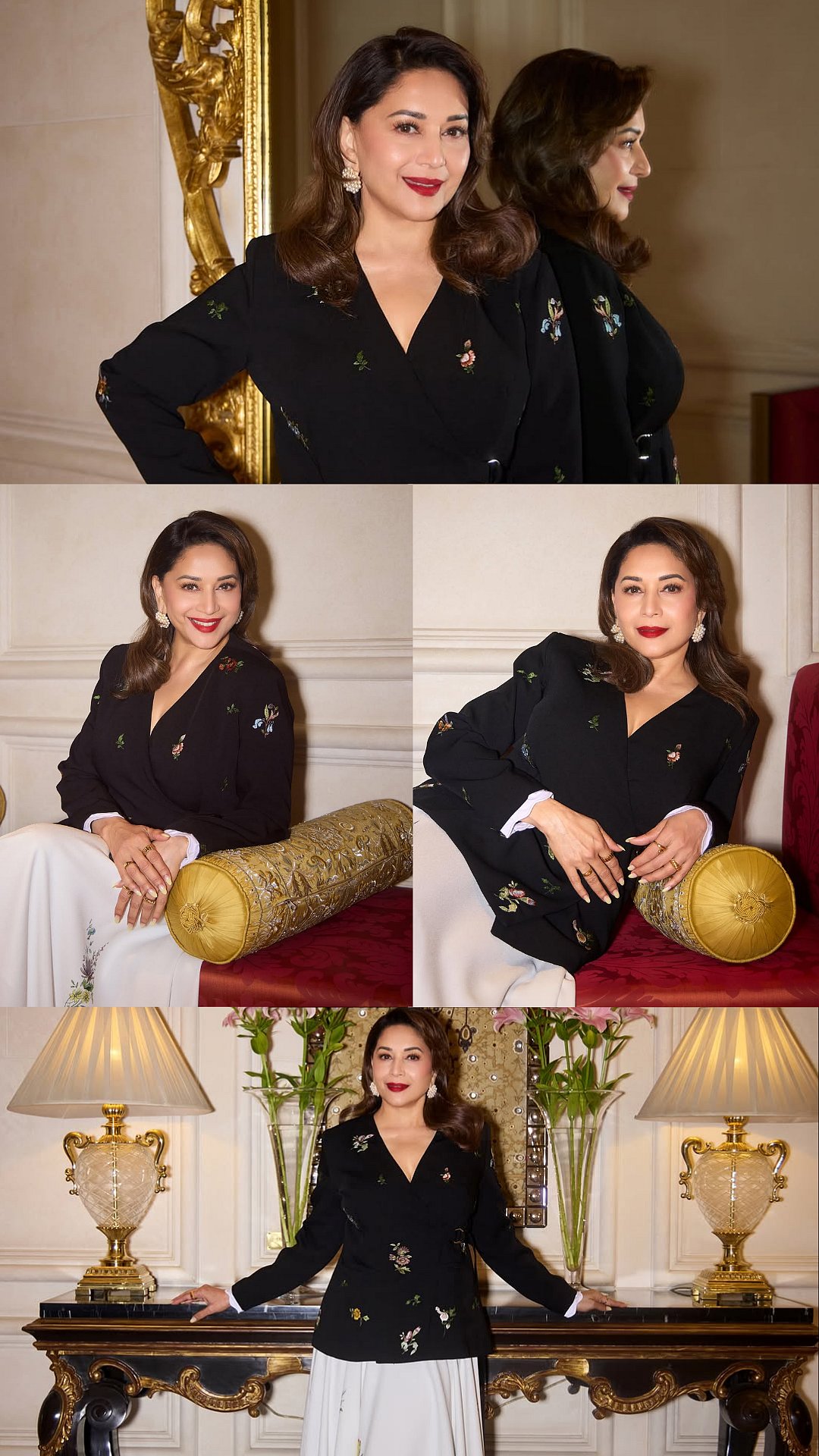 Madhuri Dixit Exudes Timeless Elegance In ₹94K Embroidered Co-Ord Set