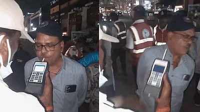 Hyderabad Drunk Driving Check Sparks Debate After Traffic Cop Seen Slapping Motorist - VIDEO 