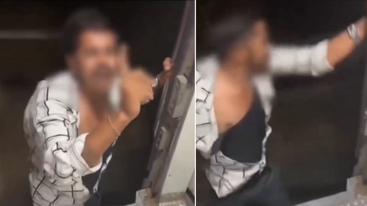 'Mujh Par Jhoota Ilzaam Lagaya,' Viral VIDEO Shows Man Hanging From Moving Train After Alleged Assault Inside Mahamana Express Near Bhopal
