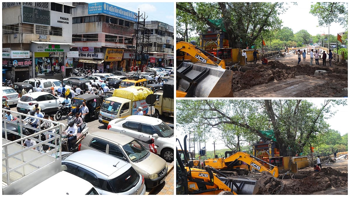 Nashik: Ramwadi Excavation Triggers Traffic Collapse In City Centre; Kumbh Roadworks Become Monsoon Headache For Citizens