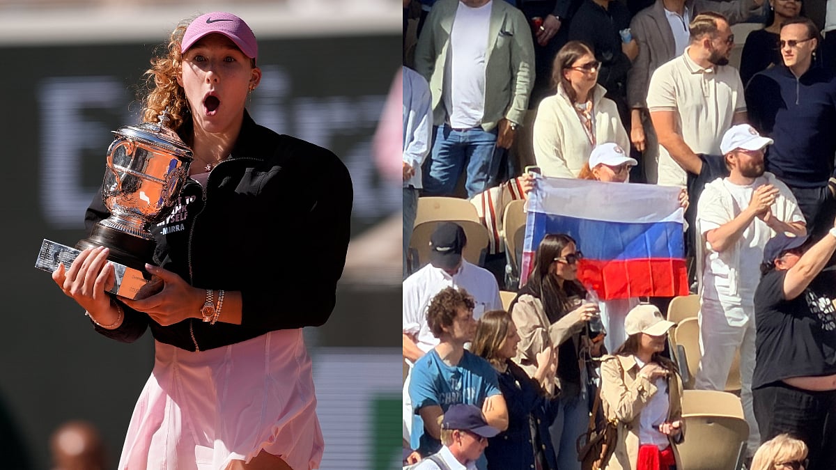 Shocking Scenes! Security Removes Russian Flag From Fan During Mirra Andreeva's Roland Garros 2026 Title Celebration | Video