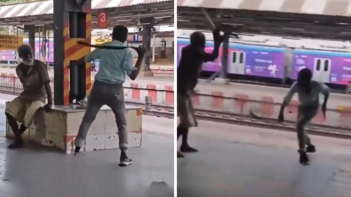Mumbai: Sleeping Elderly Man Beaten With Belt At Railway Station; Shocking Incident Sparks Outrage