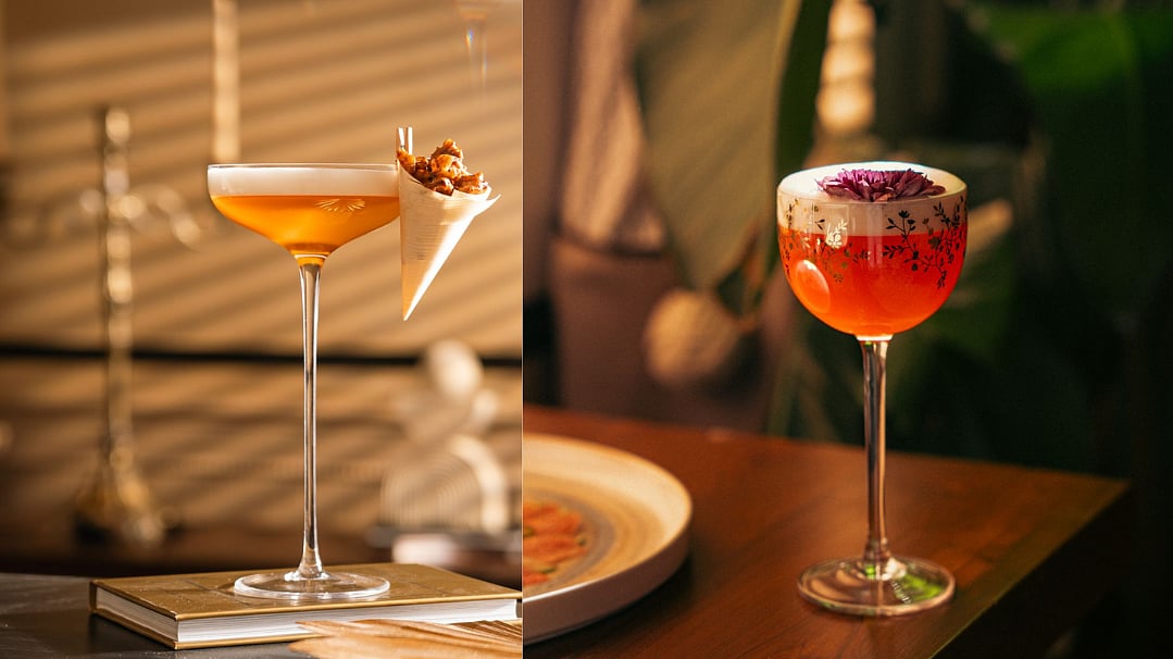 (Left) Apricot in the alley, and (right) Wildflower Waltz