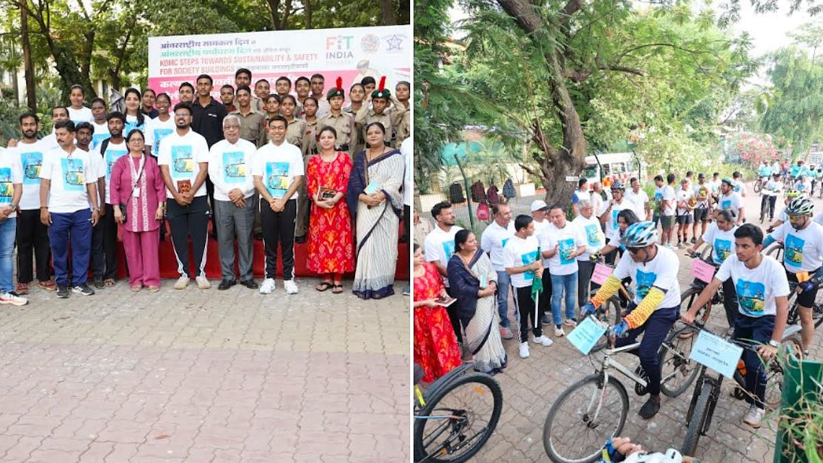 KDMC Organises Massive Cycle Rally On International Cycling Day To Promote Green Future & Sustainable Living