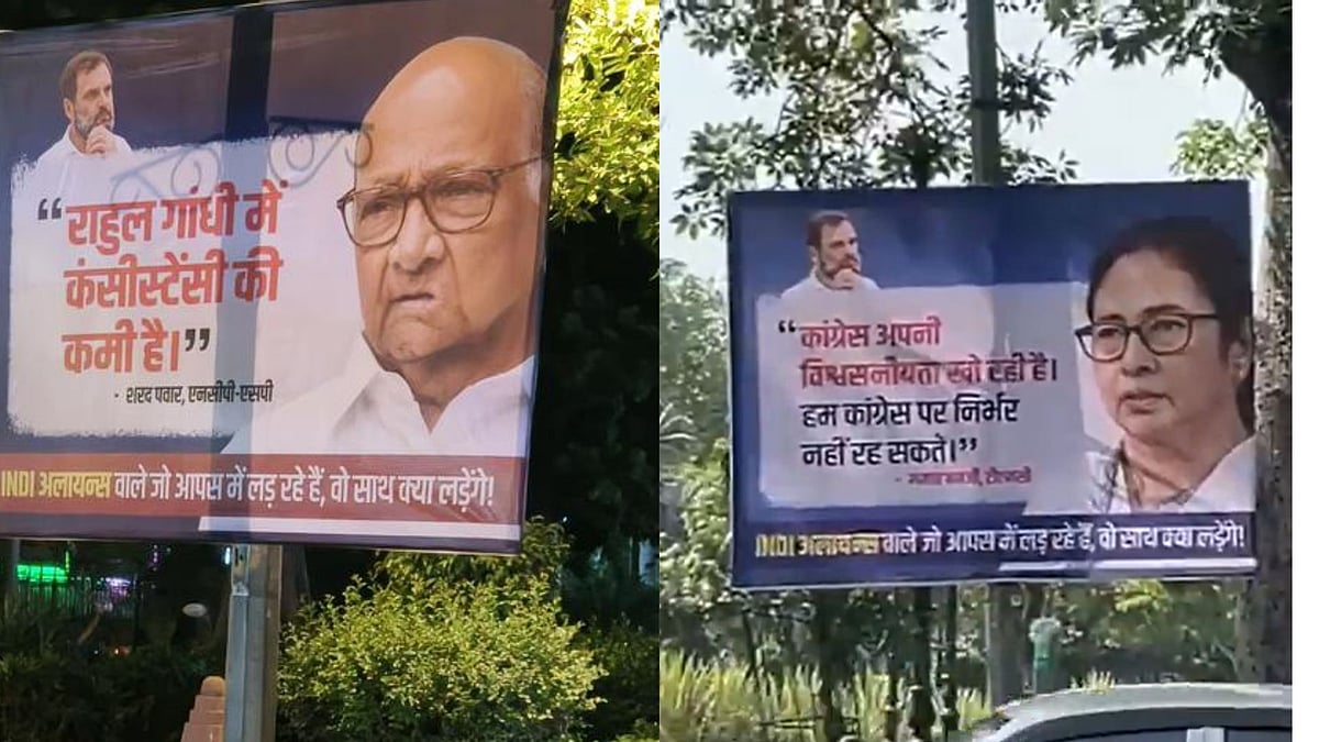 'Rahul Gandhi Lacks Consistency': Posters Targeting Congress, LoP Surfaces In Delhi Ahead Of India Bloc Huddle