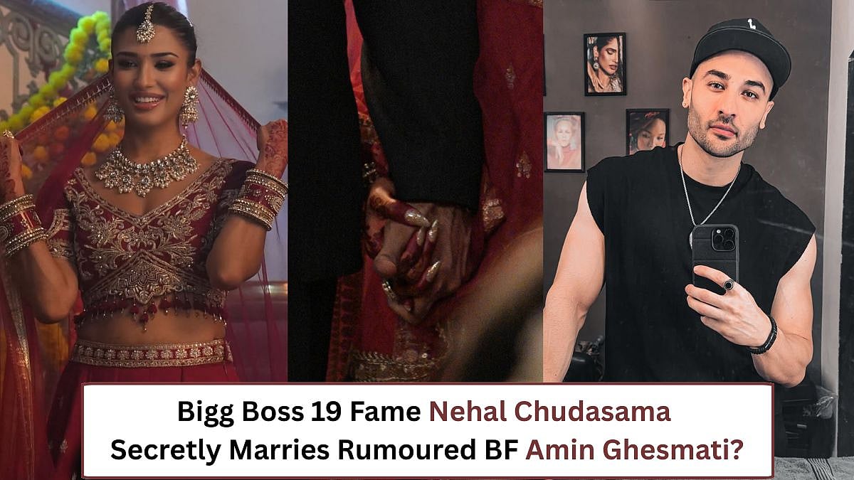 'Officially Jiju Now?': Bigg Boss 19's Nehal Chudasama Secretly Marries Rumoured BF Amin Ghesmati? Yuvika Chaudhary, Zaid Darbar, Neelam Giri & Others Shower Love