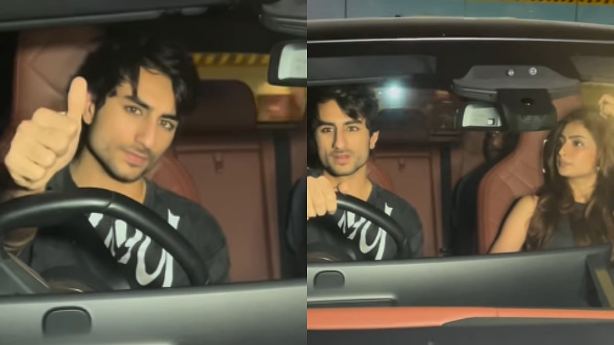 Ibrahim Ali Khan & Palak Tiwari Clicked Together In Mumbai Again After Viral Pushing Video; Former Shows Thumbs-Up To Paparazzi - Watch