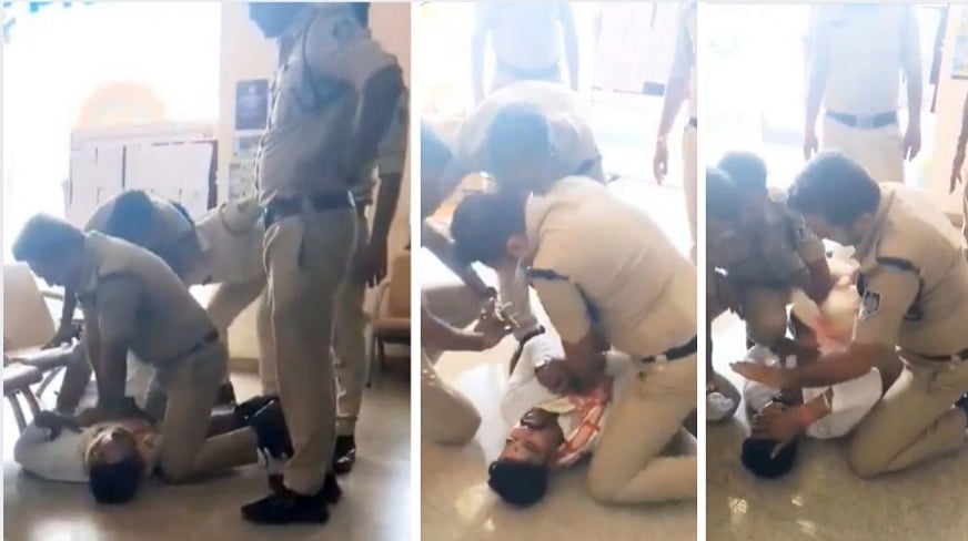 Timely CPR By Two Constables Saves Man After Heart Attack At Bhopal Police Commissioner’s Office-- VIDEO