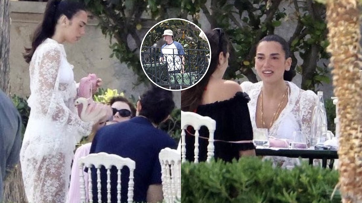 Dua Lipa Turns Into Bridal Beach Girl; Dons Lace Gown On Bathing Suit In Post-Wedding Brunch Look | WATCH