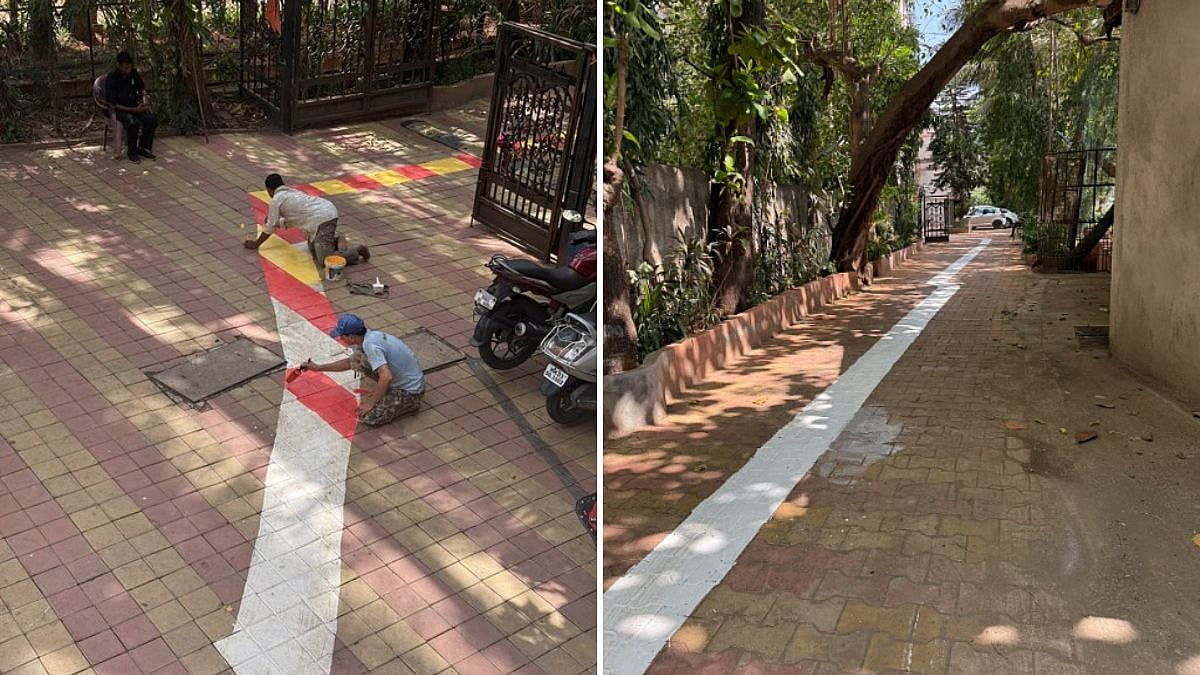 Mumbai Society Repaints White Pathway After Online Row Over Jain Monks' Route; Activist Says Issue Resolved