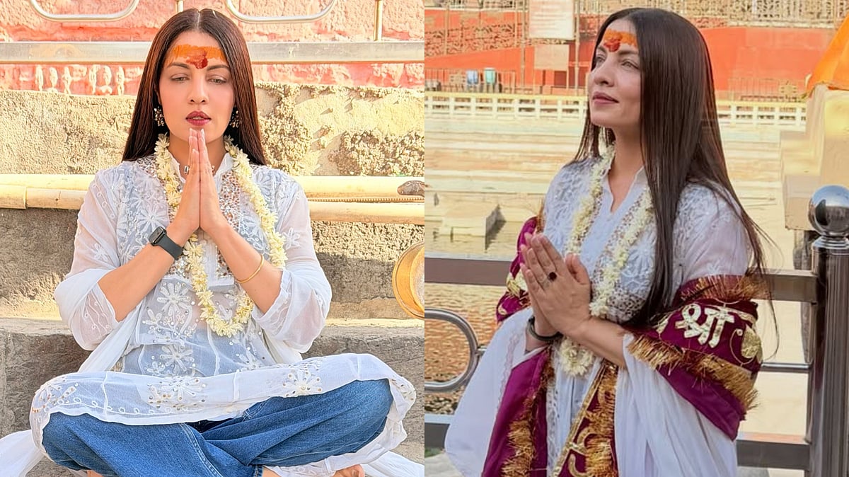 Celina Jaitly Visits Mahakaleshwar Temple In Ujjain To Seek Blessings Amid Legal Battle With Estranged Husband Peter Haag