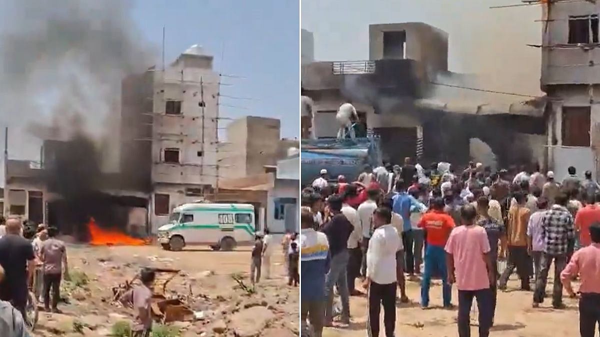 Rajasthan Tragedy: 4 Killed, 4 Critically Injured After Fire Engulfs Suspected Illegal Firecracker Factory In Jaipur's Khoh Nagorian Area | VIDEO