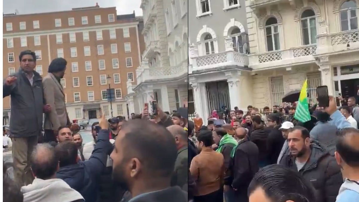 VIDEO: Protests Erupt Outside Pakistan Consulate In UK Over Deadly Clashes In POK, 50 British MPs Express Concern