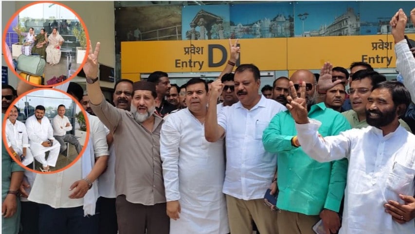 Madhya Pradesh Congress Airlifts 62 MLAs To Bengaluru Ahead Of Rajya Sabha Elections; Umang Singhar Flags 'Poaching' Fears-- VIDEO