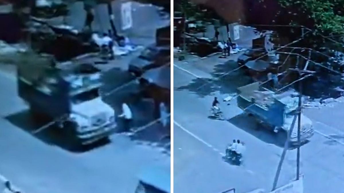 Palghar Shocker: Viral Video Shows Elderly Man Allegedly Jumping Under Speeding Truck In Boisar; Dies On The Spot