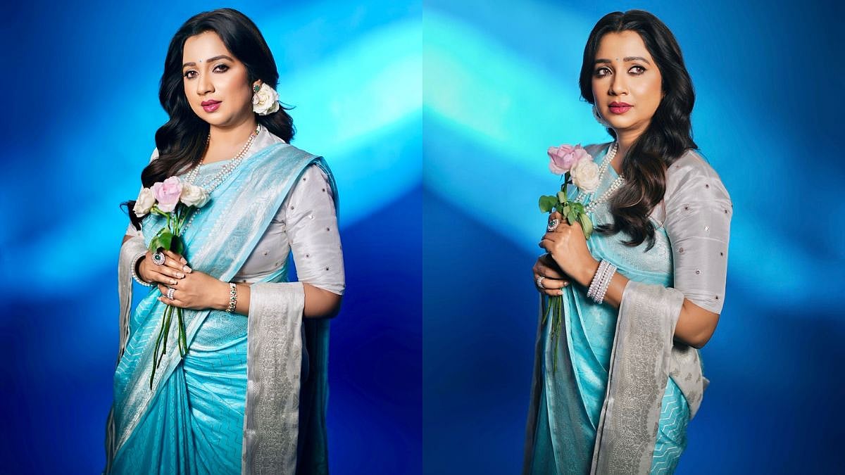 'You Look Like Asha Bhosle': Shreya Ghoshal's Regal Blue Saree Look Reminds Fans Of Late Veteran Singer
