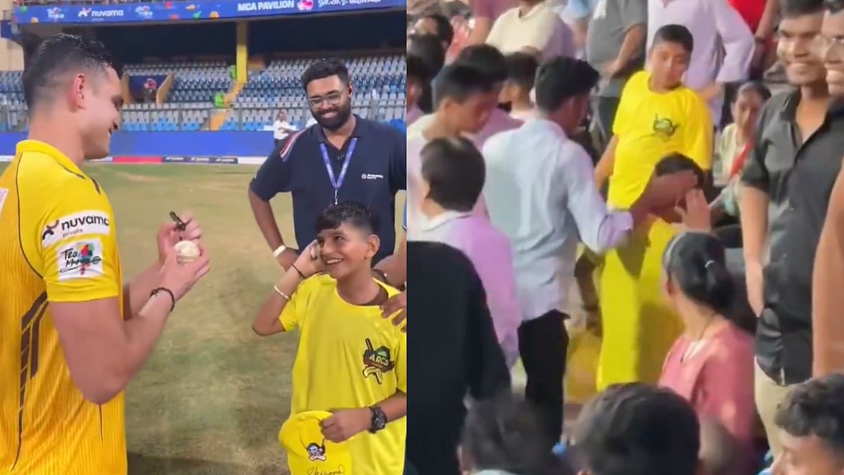 Arjun Tendulkar Wins Hearts After Meeting Young Fan & Gifting Match Ball Following Freakish Incident In Mumbai T20 League | Video