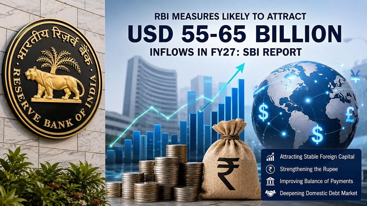 RBI Measures May Attract USD 55-65 Billion Inflows In FY27, Push Balance Of Payments Into Surplus: SBI Report