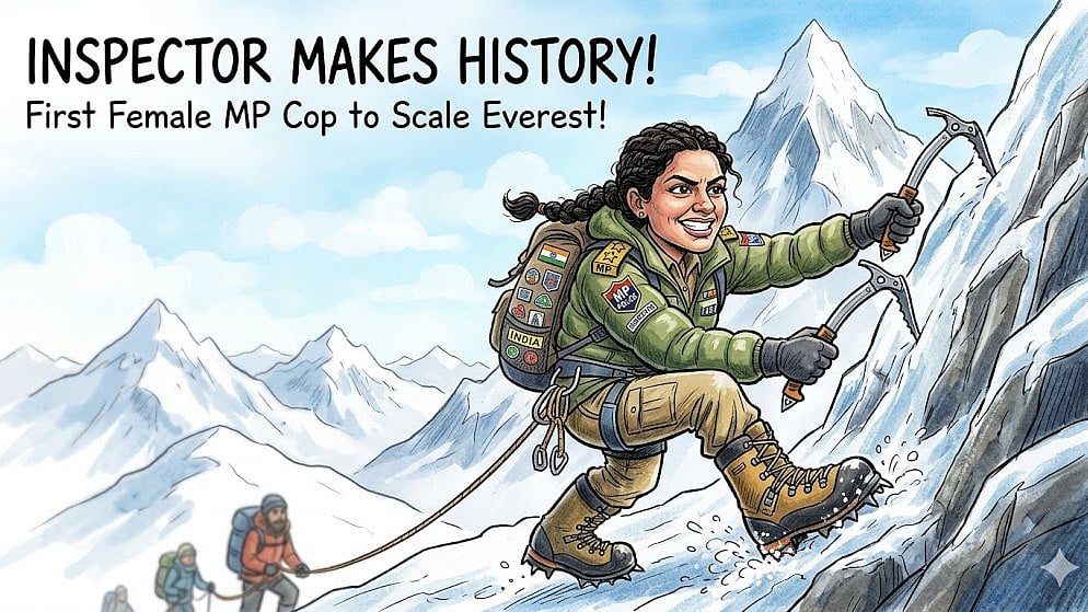 Inspector Deepika Gautam Becomes First Female Cop From Madhya Pradesh To Scale Mount Kilimanjaro