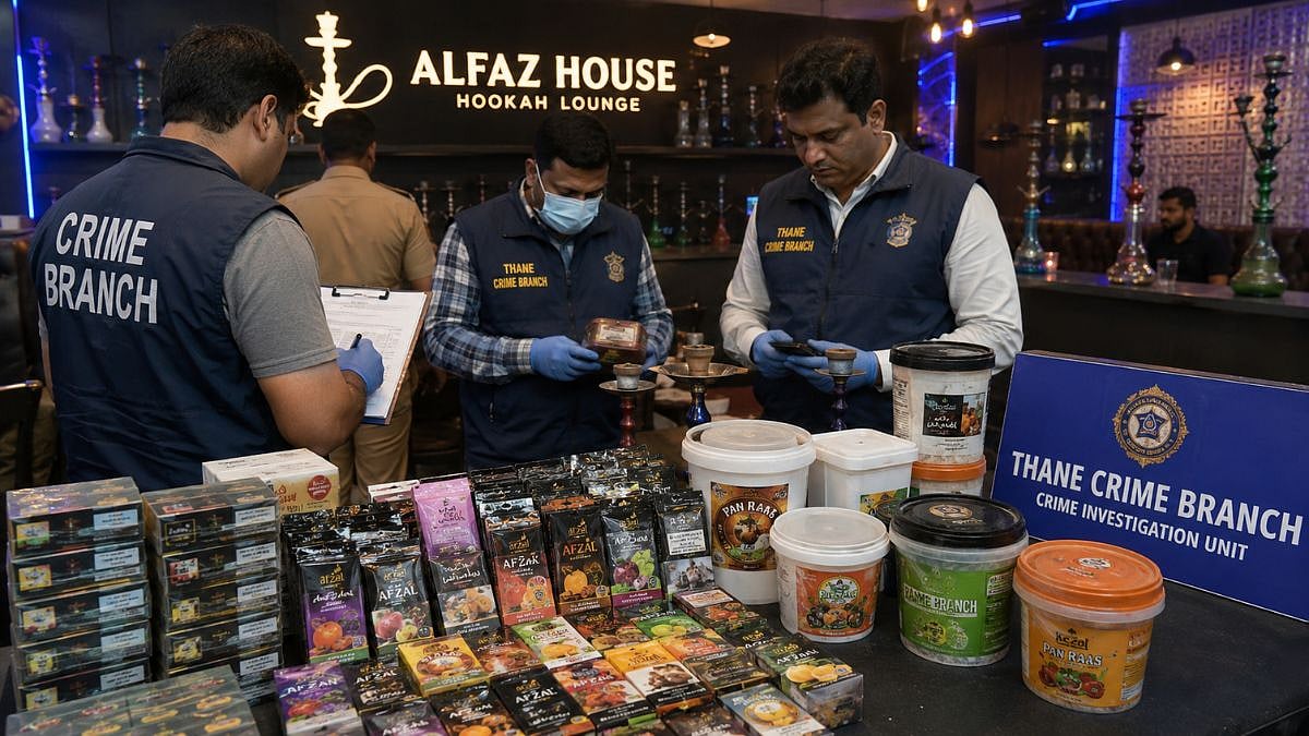 Thane Crime Branch Busts Illegal Hookah Parlour In Mumbra; Tobacco-Infused Flavours Worth ₹76,165 Seized