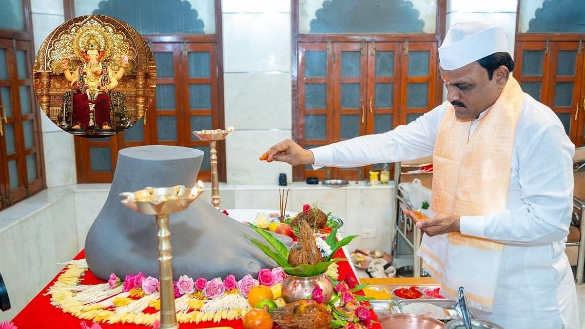 Lalbaugcha Raja 2026: Shree Ganesh Muhurat Pujan Of One Of Mumbai's Most Revered Ganeshas Performed With Great Enthusiasm - PHOTOS